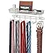mDesign Metal Closet Wall Mount Jewelry Accessory Storage Organizer Shelf with 6 Hooks and 1 Basket for Storage of Necklaces, Bracelets, Rings, Earrings, Sunglasses, Wallets - Satin
