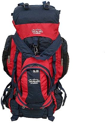 Bp Vision Mountaineer Backpack Hiking Backpacks Extra Large 90l Backpack with 10l Small Backpack,Red