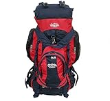 Bp Vision Mountaineer Backpack Hiking Backpacks Extra Large 90l Backpack with 10l Small Backpack,Red