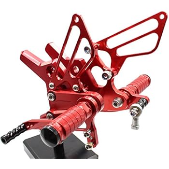 Krace Motorcycle Rearsets Foot Pegs Rear Set Footrests Brake Shift Pedals Fully Adjustable Foot Boards Fit For Kawasaki Z750 2004 2005 2006