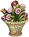 Enesco Jim Shore Heartwood Creek Mini Flower Figurne, 3-1/4-Inch