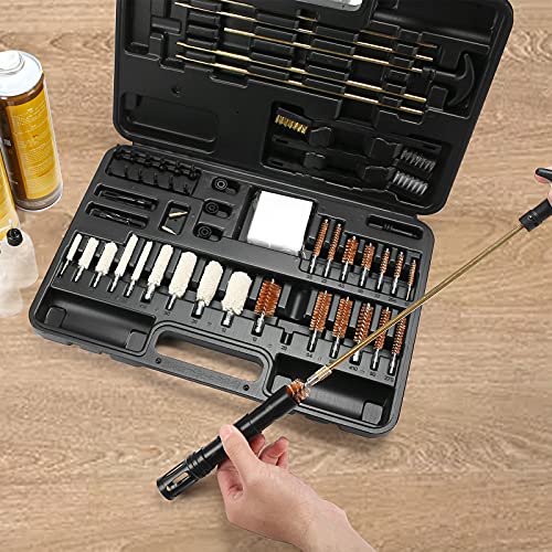 ProCase Universal Gun Cleaning Kit, Rifle Pistol Handgun Shotgun Shooting Gun Cleaning Tool Kit