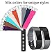 For Fitbit Charge 2 Bands(2 Pack), Maledan Replacement Accessory Wristbands for Fitbit Charge 2 HR, Gray Black Large