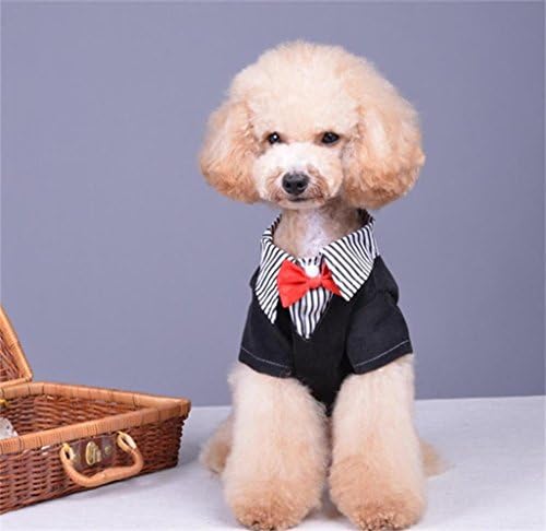 Lovely summer Pet Dog Suit Shirt Pet Puppy Clothes Pet Formal Tuxedo Style Suit for Dogs M