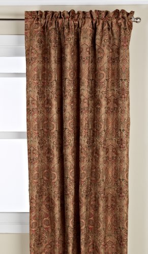LORRAINE HOME FASHIONS Hermitage Window Curtain Panel, 54 by 63-Inch, Soft Sage