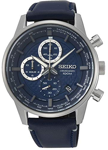 Seiko - Reloj cronógrafo para Hombre (Acero Inoxidable, Correa de Metal)