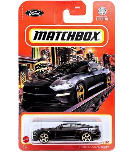 Matchbox 1968 Ford Mustang GT CS – Purple Die-Cast Car With Flashing Light (2/12) - View #6