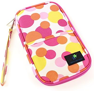 Travel Passport Wallet,Family Travel Passport Holder,Waterproof Document Organizer Zipper Case by La Desire,Multifunctional Clutch Pouch Bag for Credit Cards Tickets Money Mobile Phone (Pink)