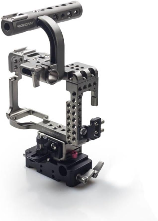 Movcam A7 Rig 15mm Baseplate Cage Top handle for Sony A7S Camera 15mm rod rail system