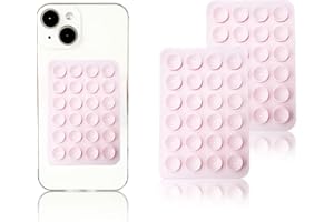 zakora 2PCS Silicon Suction Phone Case Mount,Hands-Free Fidget Toy Mirror Shower Phone Holder, Tiktok Videos and Selfies (Lig