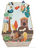 ORIBEL VertiPlay (Wall Toy) Enchanted Garden, Puzzle Toy and Nursery Room Decor | Easy to Install, Just Stick & Play 