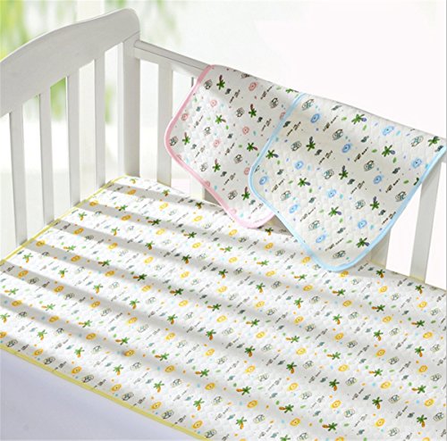 KSB Extra Large Infant Baby Deluxe Ecological Cotton Change Pad,Waterproof Baby Diaper Changing Pad In Vibrant Color For Home And Travel-Under The Age of 3 (L Size Random Color) - Thumbnail 5