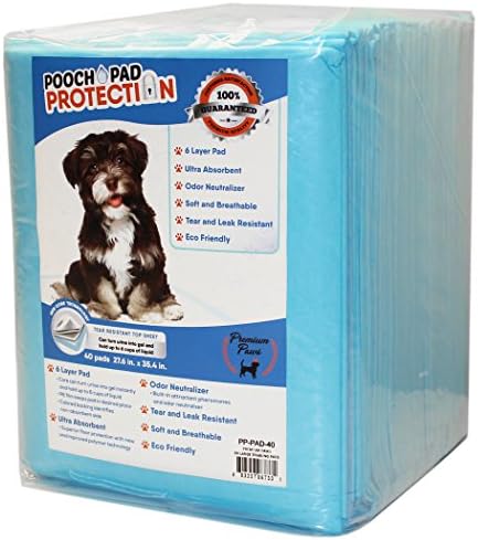 Pooch Pad Protection Training Dog Pads. Thick & Soft, Powerful Absorbent Puppy Pads. The New Deluxe Tech for High-Class Consumers