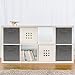 Sorbus Storage Cubes - 11 Inch Foldable Fabric Baskets for Organizing Pantry, Closet, Shelf, Cubby - 6 Grey Collapsible Cloth Storage Bins with Handle for Home, Bedroom