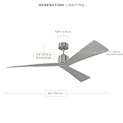 Monte Carlo 3ADR60BS Adler 60" Ceiling Fan with