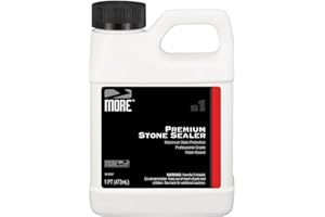 MORE SURFACE CARE MORE Premium Stone Sealer - Water Based Formula - Protection for Natural Stone and Tile Surfaces [Pint / 16 Oz.]