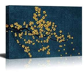Canvas Wall Art Gorgeous Vintage Flower Pictures Home Wall Decorations for Bedroom Living Room Paintings Canvas Prints Framed - 12x18 inches