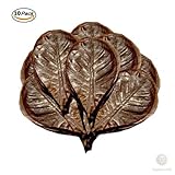 SunGrow Giant Catappa Leaves x 10 pcs - Sun Baked Leaves to Breed Live Aquarium 