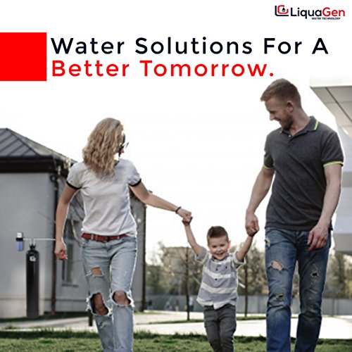 LiquaGen - Whole House Home Water Filtration System (1 Mil. Gal. Capacity + Salt Free System)