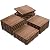 Yaheetech Deck Tiles Patio Pavers Interlocking Wood Composite Decking Flooring Deck Tiles 12 x 12’’Fir Wood Indoor Outdoor Applications Stripe Pattern, Natural Wood (54)