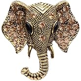 Elephant Crystal Brooch Pin,Rhinestone Animal Elephant Suit Pin Elephant Lapel Pin Badge Jewelry for Women Men Birthday Gifts