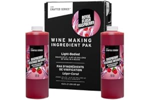 ABC CORK CO. ABC Premium DIY Fruit Wine Making Kits, Makes Up to 30 Bottles/6 Gallons of Fruit Wine (Royal Flush Raspberry)