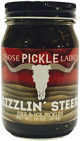 Those Pickle Ladies Sizzling Steer Fire and Ice Pickles