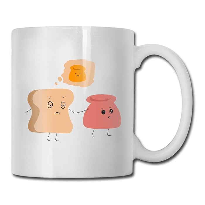 AiguanBread Do Not Like Jam But Peanut 11oz Tea Cup Coffee Mug