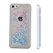 5C case,Liquid Bling Love Heart Quicksand Case for iPhone 5C ,Iphone5C Adorable flowing Floating Moving Shine Glitter Sparkle Love Heart Hard Case(Bling Blue)