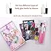BFY Glitter Tattoo Kit with Glitter Glue For Party Body Painting Flash Tattoo 12 Color Glitter Powder 24 Special Design Tattoo Stencils 1 Glue Applicator 5 Painting Brushes, DIY Tattoos Kit for Kids