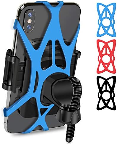 SYOSIN Bike Phone Mount, 360° Rotation Bike Phone Holder for iPhone 12 12 Pro Max 11 Pro Max XS 8 7 Plus Galaxy S20 S10 Google Pixel Motorcycle Scooter Bicycle Golf Cart Stroller Phone Holder(Blue) SYOSIN Bike Phone Mount, 360° Rotation Bike Phone Holder for iPhone 12 12 Pro Max 11 Pro Max XS 8 7 Plus Galaxy S20 S10 Google Pixel Motorcycle Scooter Bicycle Golf Cart Stroller Phone Holder(Blue)