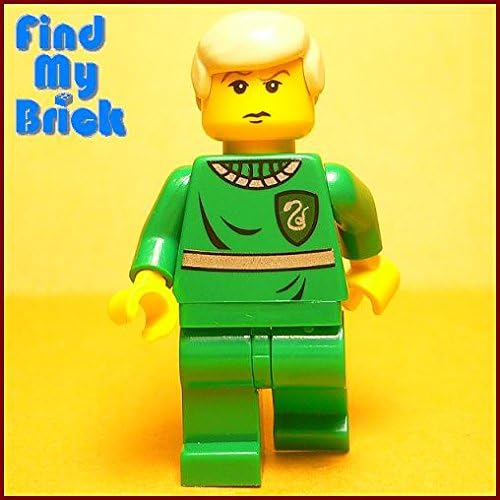 HP028 Lego Harry Potter Draco Malfoy Quidditch Slytherin Minifigure No Cape LOOSE from 4726 (NEW Lego Sold Loose as Image Show)