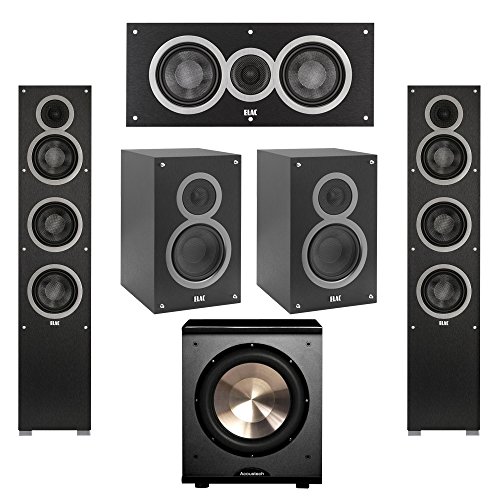 Elac System with Debut F5 Floorstanding Speakers, Debut C5