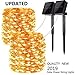 LiyuanQ Upgraded Solar Powered String Lights, 2 Pack 8 Modes 50 LED Solar Fairy Lights Waterproof 16ft Copper Wire Lights Outdoor Garden String Lights for Home Patio Yard Party Decoration (Warm White)