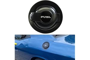 MOCW 68250120AA Fit for Dodge Challenger Fuel Filler Door Cover 2008-2023 Matte Black