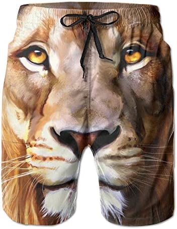 Life Like Lion Nice Men Short Pants 8.82oz 2017 Summer