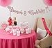Rose Gold Glitter Brunch & Bubbly Banner Sign Garland Pre-strung for Bridal Brunch Shower Bachelorette Party Champagne Bubbly Bar