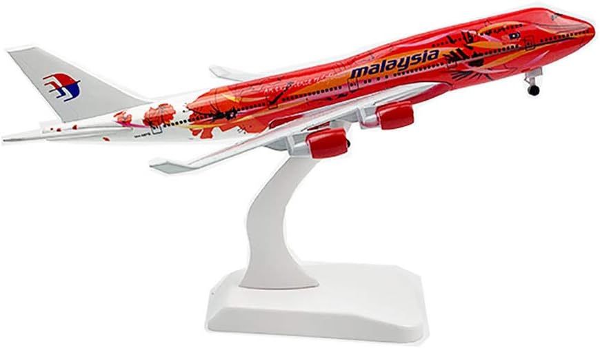LTWAAXP Airplane Model Building 20cm Aircraft Malaysia Boeing 747 with Landing Gear B747 Alloy Plane Model Toys Gift for Collection