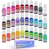 30 Colors Epoxy Resin Pigment-Transparent Liquid