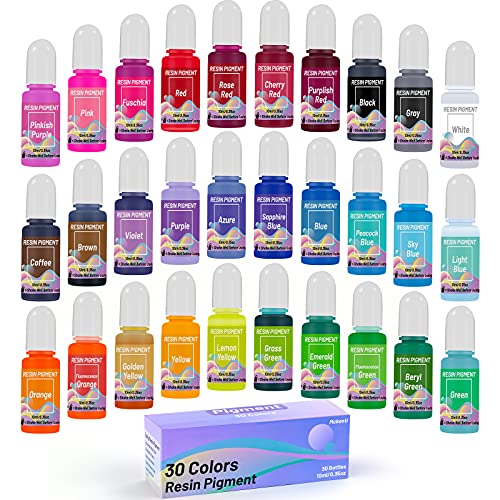 30 Colors Epoxy Resin Pigment-Transparent Liquid
