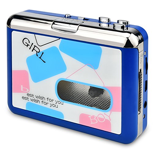 DIGITNOW Cassette PlayerCassette Tape to MP3 CD Converter Via USB,Portable Cassette Tape