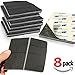SlipToGrip Non Slip Furniture Pad Grippers with Adhesive Side (8 Pack) - Stops Slide - Multi Size - Make 4
