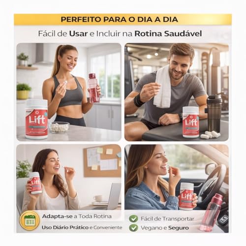 Lift NanoBurn Suplemento Alimentar 60 Cápsulas | Nanotecnologia de Alta Absorção | Auxilia no Metabolismo e Controle do Apetite | Energia e Bem-Estar Diário