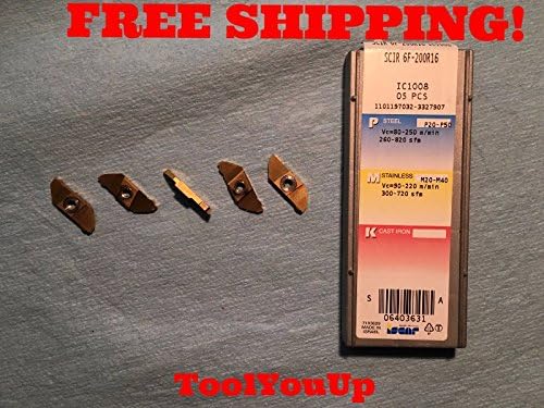 5PCS NEW ISCAR SCIR 6F 200R16 IC1008 SCIR 6F 200R16 P20 P50 M20 M40 INSERTS TOOL