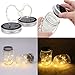 Solar Lights Outdoor,Glass Mason Jar Solar Lantern Torch Light for Patio Garden Party Table Decorations,Waterproof Landscape Pathway Lights -Dusk to Dawn Auto Light On/Off (2)