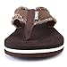 DWG Men's Flip Flops Beach Sandals Lightweight EVA Sole Comfort Thongs(11,Brown)
