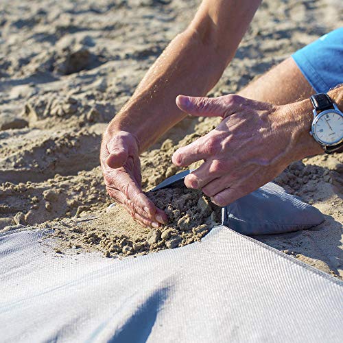 Beach Blanket 9’x10′ Lightweight Sand Proof Repels Water Dries Fast