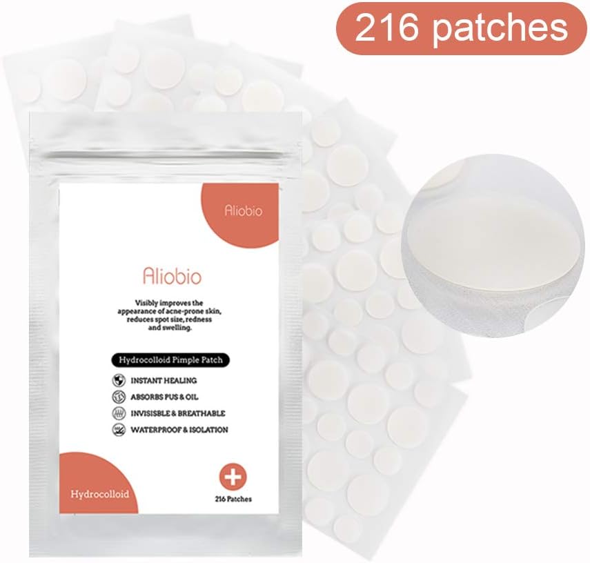 Acne Patches Pimple Patches 216 Patches Hydrocolloid Patches Spot Patches Acne Stickers Acne Pimple Master Patch Acne Healing Patch Acne & Spot & Blemish Treatment