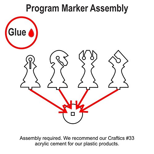 Net Hacker, Chess Program Markers, Fluorescent Blue (12)