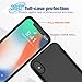 [ Upgraded ] iPhone X / 10 Battery Case,MAXBEAR 4000mAh Portable Ultra Slim External Battery Charging Case Support Headphones Battery Pack for Apple iPhone X, iPhone 10 (5.8 inch) -Black
